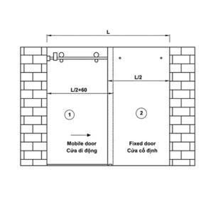 Bộ phụ kiện Hafele với ray trượt 2000 mm - Bộ cửa trượt phòng tắm kính (vuông) - 981 71 101 dimd 457x431 crop center