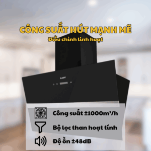 MÁY HÚT MÙI PHẲNG KAFF KF-LUX-AT70FH-BK - Kaff KF LUX AT70FH BK 5 1