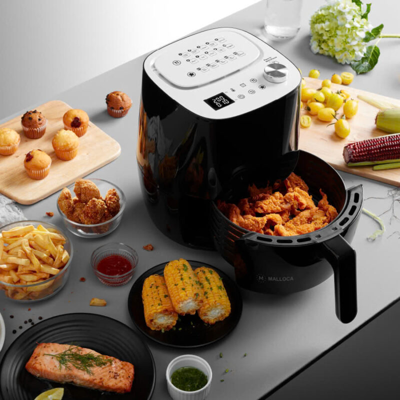 HÌNH ẢNH THỰC TẾ CỦA NỒI CHIÊN KHÔNG DẦU MALLOCA MAF-09B