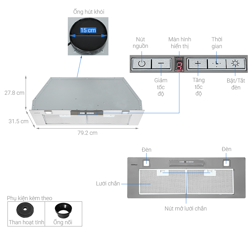 MÁY HÚT MÙI ÂM TỦ HAFELE HH-BI79A (533.80.038)