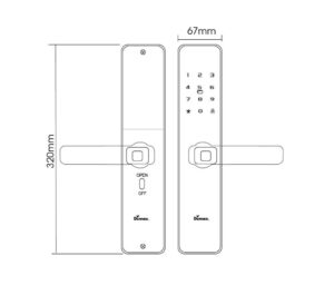 KHÓA CỬA GỖ THÔNG MINH APP WIFI DEMAX SL-C320 BL  - b80167aa 0830 42e4 9ed6 c9d0024299801