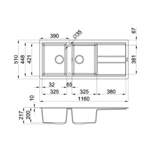 CHẬU ĐÁ MALLOCA TORTORA K-50043 - chauda 50043 1