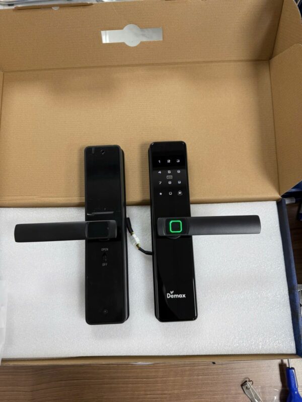KHÓA CỬA GỖ THÔNG MINH APP WIFI DEMAX SL-C320 BL 