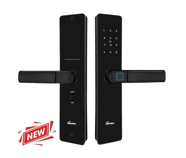 KHÓA CỬA GỖ THÔNG MINH APP WIFI DEMAX SL-C320 BL 