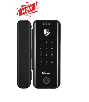 Khóa vân tay cửa kính Demax EL900G BL App Wifi, Face ID 3D, Remote của Đức