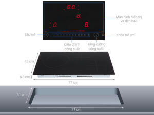 BẾP TỪ KẾT HỢP ĐIỆN 3 VÙNG NẤU HAFELE HC-M773D (536.61.705) - hong ngoai 3 vung nau hafele hc m773d note