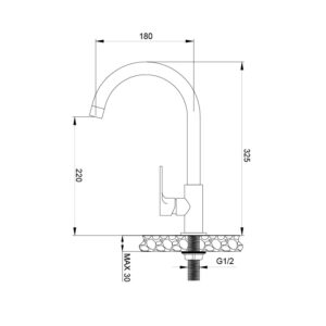 Vòi rửa chén K1603CL - k1603cl
