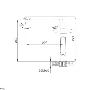 VÒI RỬA CHÉN MALLOCA K82C  - k82c 1