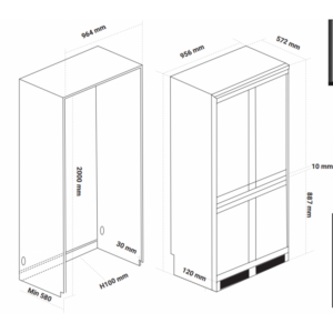 Tủ Lạnh Âm Toàn Phần KAFF KF-BI540W LUXURY - kf bi540w 2 650x650 1 1