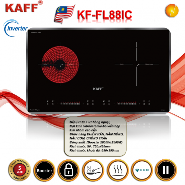 Bếp điện từ KAFF KF-FL88IC NEW