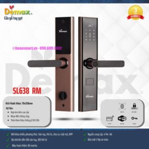 KHÓA CỬA VÂN TAY DEMAX SL638 RM 