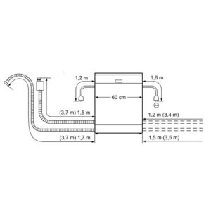 Máy rửa bát độc lập Bosch SMS46MI08E Seri 4 - kich thuoc may rua bat doc lap bosch sms46mi08e