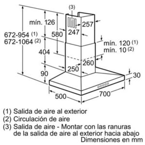 Máy hút mùi treo tường Bosch DWW077A50 - kt may hut mui treo tuong bosch dww007a50