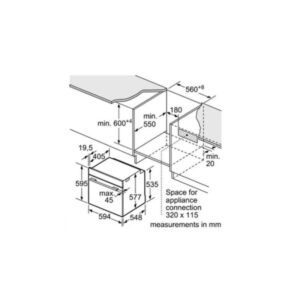 LÒ NƯỚNG ÂM TỦ BOSCH HBG6764S6B SERIE 8 - lo nuong bosch hbg6764s6b 1