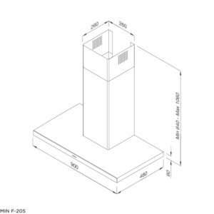 MÁY HÚT KHÓI KẾT HỢP KHỬ MÙI MALLOCA MIN F-205 - min f 205