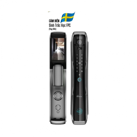 KHÓA CỬA NHẬN DIỆN FACE ID APP WIFI DEMAX SL918 PB