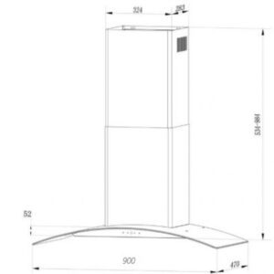 Máy Hút Mùi KAFF KF-GB209TB - thong so kf gb029tb 650x650 1