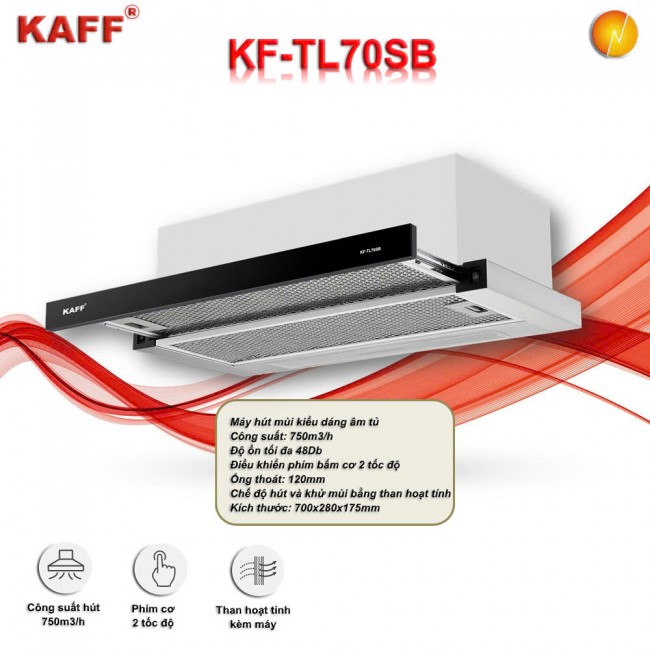 MÁY HÚT MÙI ÂM TỦ KAFF KF-TL70SB New