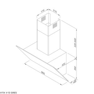 MÁY HÚT KHÓI KẾT HỢP KHỬ MÙI MALLOCA VITA V-13 GRES - vita v 13 gres