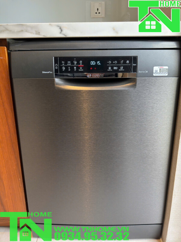 MÁY RỬA CHÉN BOSCH SMS6ECC51E SERIE 6 MÀU ĐEN