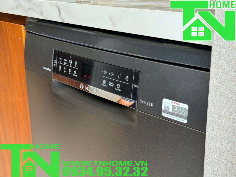 MÁY RỬA CHÉN BOSCH SMS6ECC51E SERIE 6 MÀU ĐEN