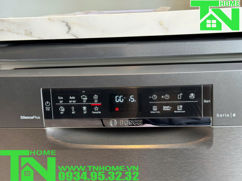 MÁY RỬA CHÉN BOSCH SMS6ECC51E SERIE 6 MÀU ĐEN