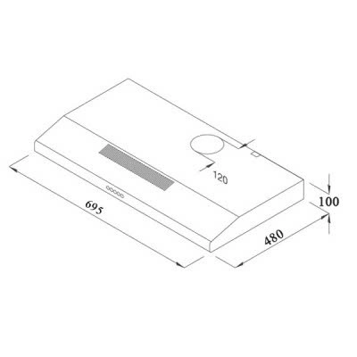 MÁY HÚT MÙI ÂM TỦ HAFELE HC-BI70B (538.86.095)