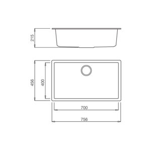 CHẬU ĐÁ MALLOCA ZEN K-13040 - zen k 13040 upt7