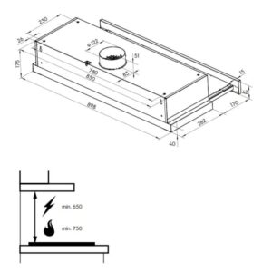 MÁY HÚT MÙI ELECTROLUX ECP9541X ULTIMATETASTE 300 90CM DẠNG KÉO - 0019027 may hut mui am tu electrolux ecp9541x 1