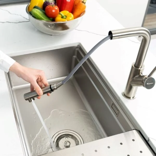 CHẬU RỬA BÁT CHỐNG XƯỚC KONOX WORKSTATION SINK – UNDERMOUNT SINK KN8146SU DEKOR