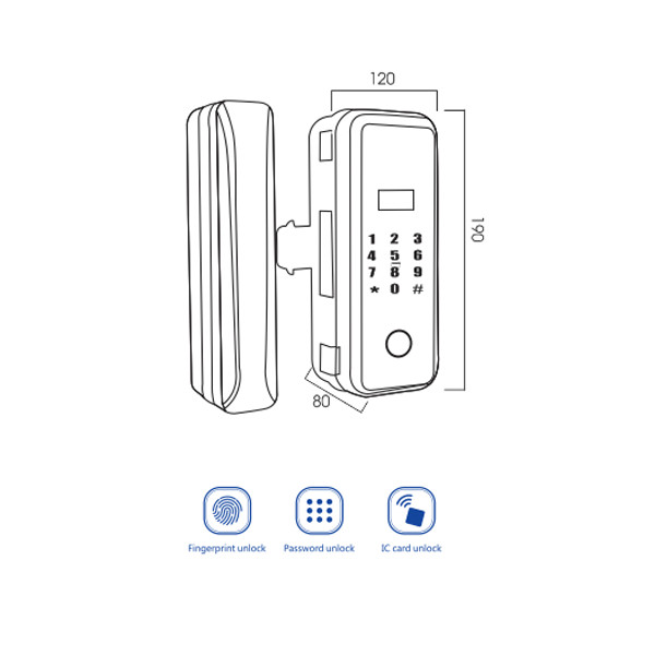 KÍCH THƯỚC KHOÁ CỬA KÍNH KASSLER KL 589 APP