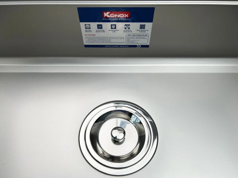 CHẬU RỬA BÁT 1 HỐ CHỐNG XƯỚC KONOX KN6044SU DEKOR