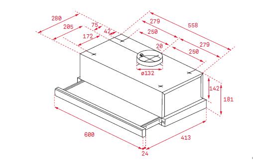 KÍCH THƯỚC MÁY HÚT MÙI TEKA TL 6420 40474260