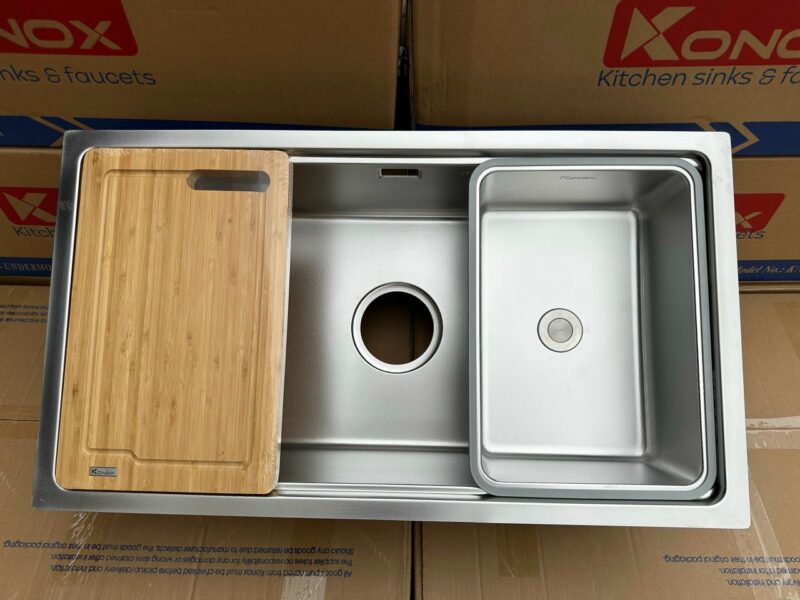 CHẬU RỬA BÁT CHỐNG XƯỚC KONOX WORKSTATION SINK – UNDERMOUNT SINK KN8146SU DEKOR