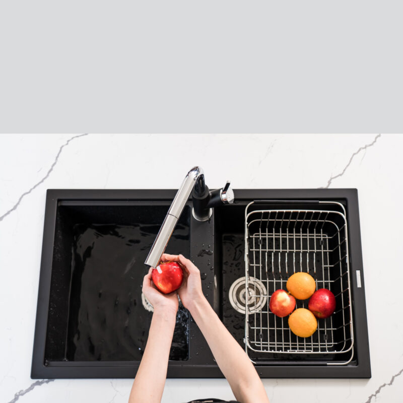 CHẬU RỬA BÁT KONOX GRANITE SINK PHOENIX SMART 860 BLACK