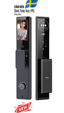KHÓA CỬA NHẬN DIỆN FACE ID APP WIFI DEMAX SL915 PRO CNC