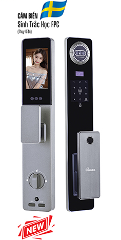 KHÓA CỬA NHẬN DIỆN FACE ID APP WIFI DEMAX SL915 GS CNC