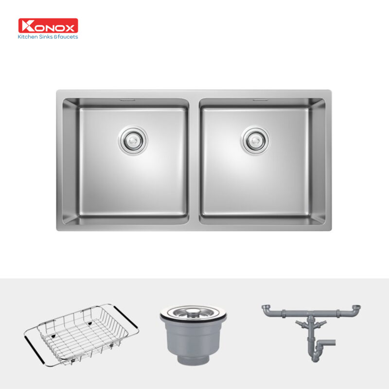 CHẬU RỬA BÁT KONOX UNDERMOUNT SINK CUBE 8744DU
