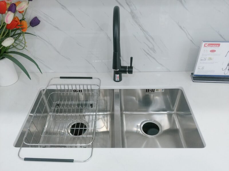 CHẬU RỬA BÁT KONOX UNDERMOUNT SINK CUBE 8144DU