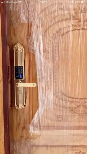 KHÓA VÂN TAY APP WIFI DEMAX SL822 MÀU ĐỒNG  - SL822 GOLD TT4