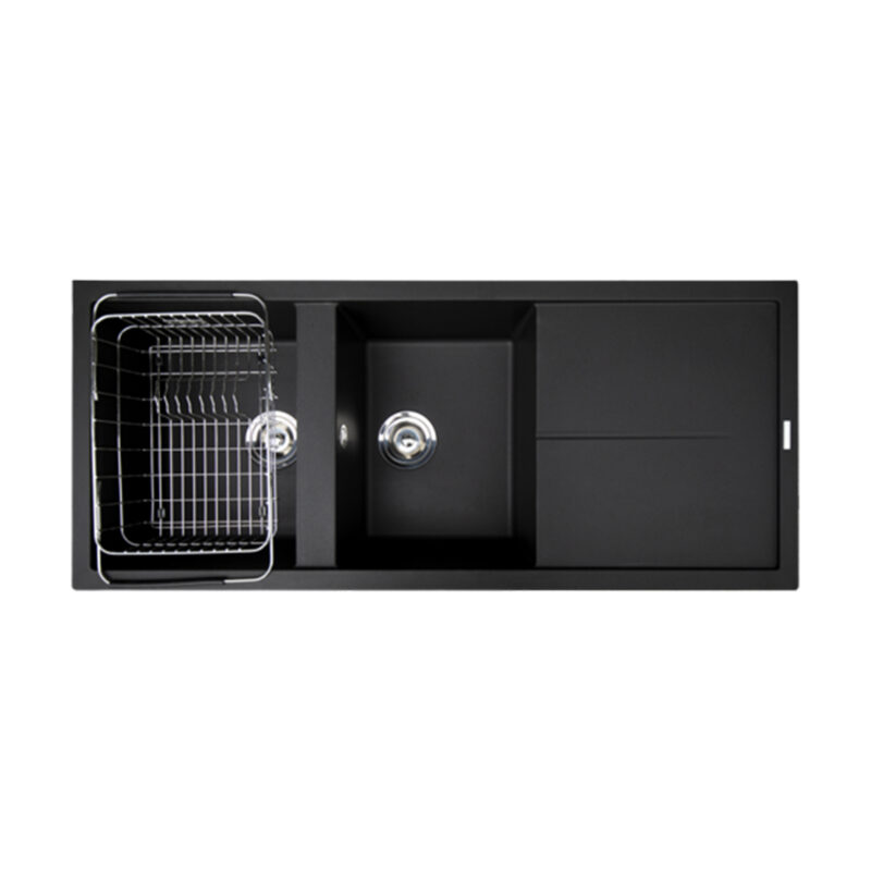 CHẬU RỬA BÁT KONOX GRANITE SINK LIVELLO SMART 1160 BLACK