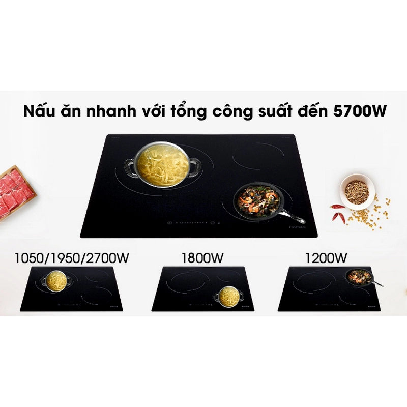 BẾP ĐIỆN 3 VÙNG NẤU HAFELE HC-R603D
