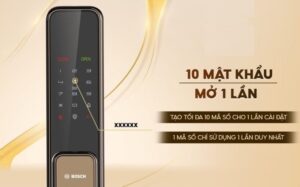KHÓA CỬA VÂN TAY APP WIFI BOSCH EL600 DE MÀU VÀNG