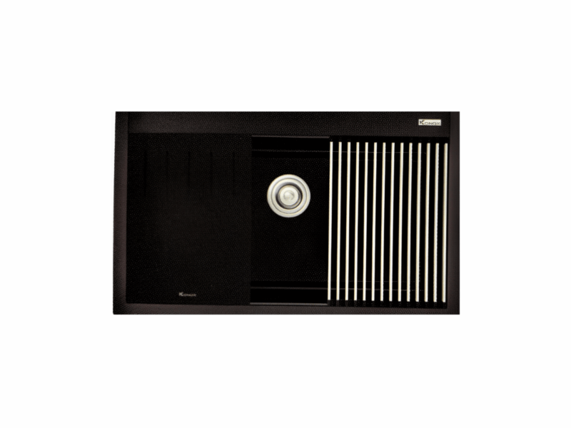 CHẬU RỬA BÁT KONOX ĐÁ GRANITE SINK TERRA 860S BLACK