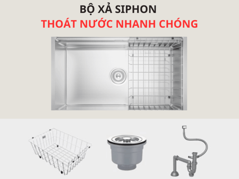CHẬU RỬA BÁT CHỐNG XƯỚC KONOX WORKSTATION SINK – UNDERMOUNT SINK KN7044SU DEKOR