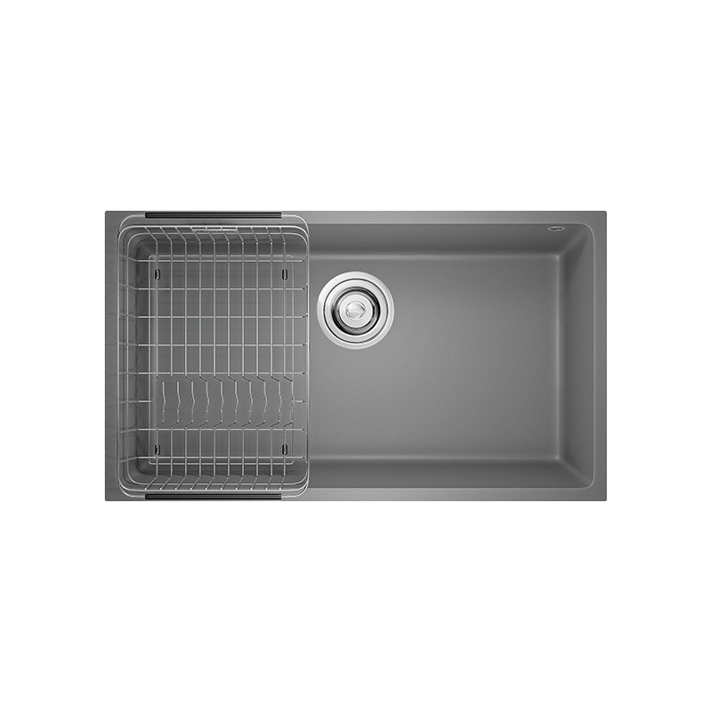 CHẬU RỬA BÁT KONOX GRANITE SINK NAROS 760S GREY