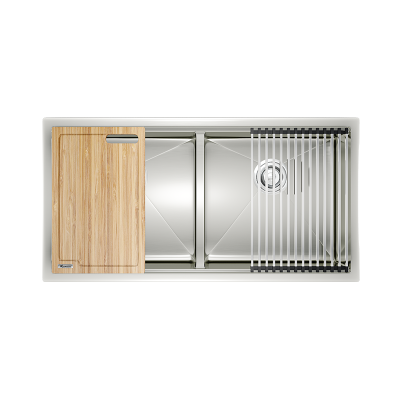 CHẬU RỬA BÁT KONOX WORKSTATION SINK – UNDERMOUNT SINK KN8745DUB