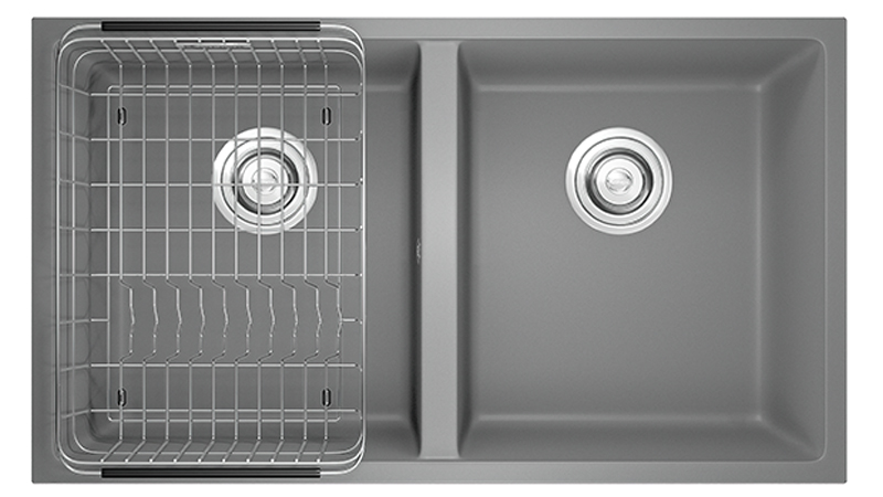CHẬU RỬA BÁT KONOX GRANITE SINK VELOCI 760D GREY