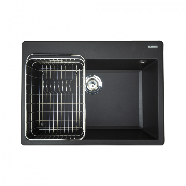 CHẬU RỬA BÁT KONOX GRANITE SINK RUVITA 680 BLACK