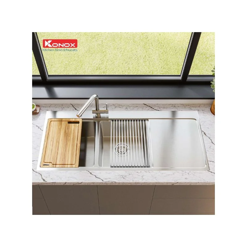 CHẬU RỬA BÁT KONOX WORKSTATION SINK – TOPMOUNT SINK KN11650TD BÀN PHẢI
